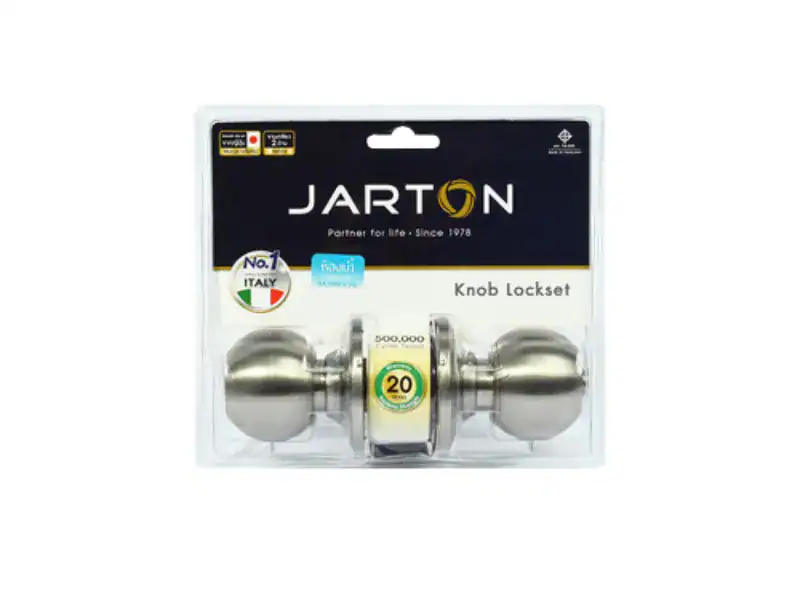 ลูกบิดห้องน้ำ JARTON WF หัวกลม สี SS จานเล็ก 101045