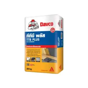 ปูนกาวเซรามิค TTB Plus 20 กก./ถุง ไร้ฝุ่น