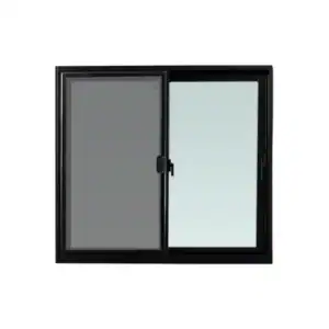 หน้าต่าง Vinyl บานเลื่อน+มุ้ง PW SS 120x110cm สีดำ