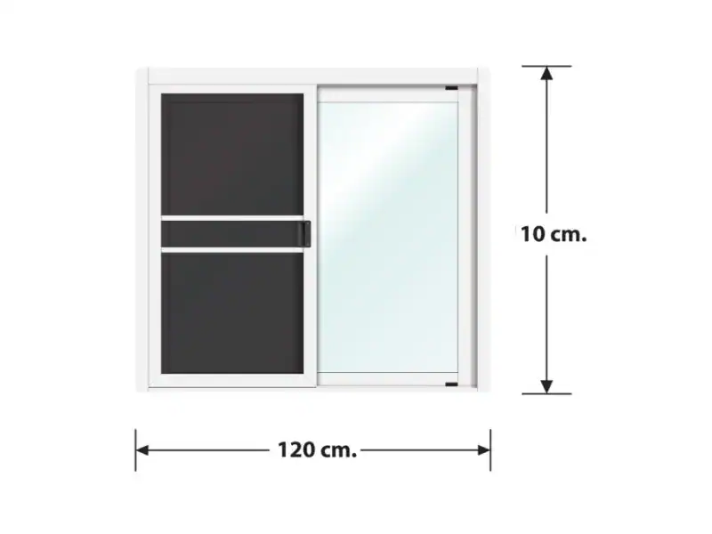 หน้าต่าง LPZ3W0300 120 110ซม. + มุ้งลวด