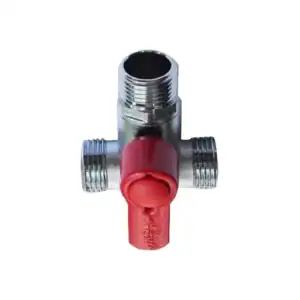 บอลวาล์ว 3 ทาง 2 หัว ผ.ผ.ผ.ทล.ชุบ 1/2" VEGARR VIZ353