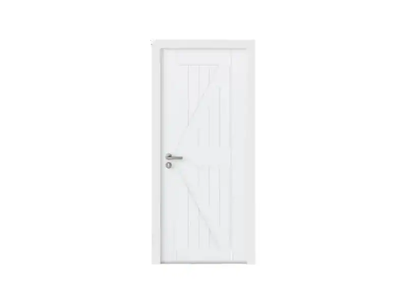 ประตู UPVC PW 90x200 PBR003 สีขาวไม่เจาะ