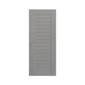ประตู UPVC PW 90x200 PBR006 สีเทาไม่เจาะ