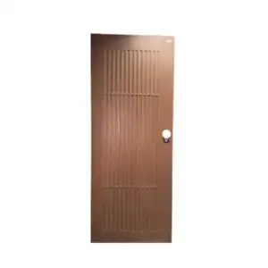 ประตู UPVC PW 80x200 PJR003 สีน้ำตาลเจาะ