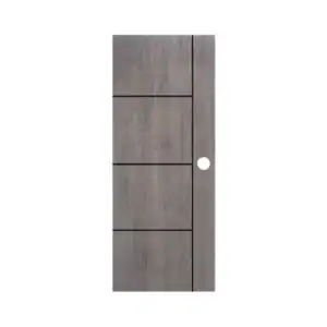 ประตู UPVC PW 80x200 LPRM003 เคลย์วูดเจาะ