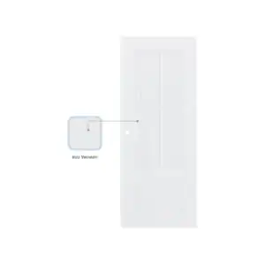 ประตู UPVC PW 70x200 PJR004 ขาวเจาะ