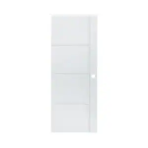 ประตู UPVC PW 80x200 PNH03 ขาว เจาะ