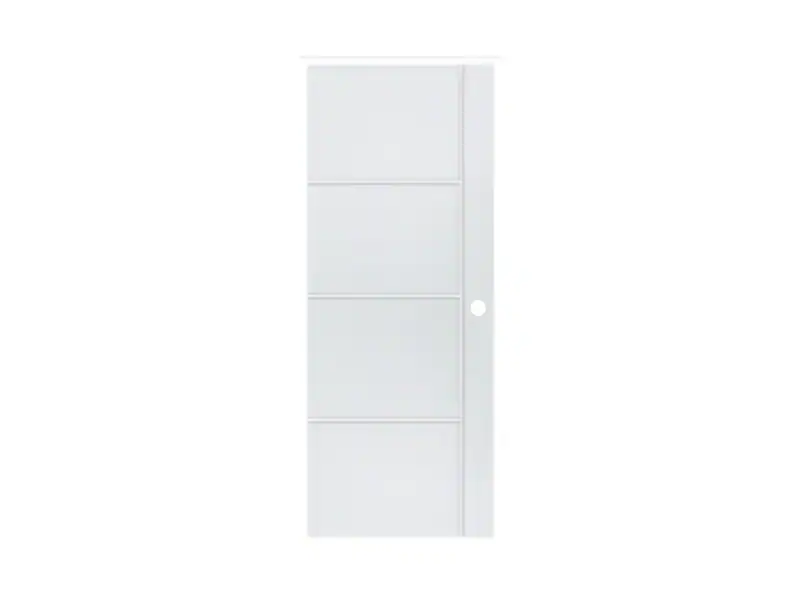 ประตู UPVC PW 80x200 PNH03 ขาว เจาะ