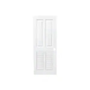 ประตู UPVC PW 80x200 BENR005 สีขาว เจาะ