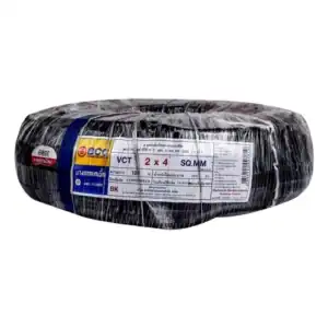 สายไฟ VCT 2 4.0 sqmm BCC 100 ม.ม้วน