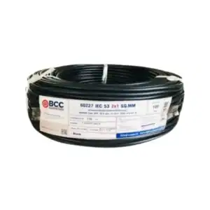 สายไฟ VCT 2 1.0 sqmm BCC สีดำ 100 ม.ม้วน