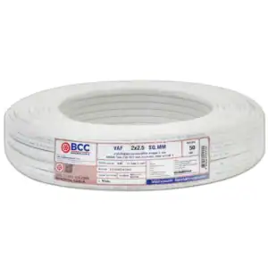สายไฟ VAF 2 2.5 sqmm BCC (50เมตรม้วน)