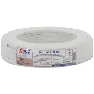 สายไฟ VAF 2 1.5 sqmm BCC (50เมตรม้วน)
