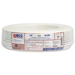 สายไฟ VAF 2 1 sqmm BCC 100ม.ม้วน