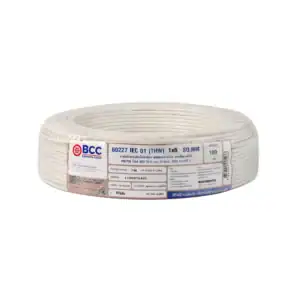 สายไฟ THW 6 sqmm BCC สีขาว (100ม.ม้วน)