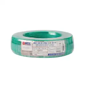 สายไฟ THW 10 sqmm BCC สีเขียว (100ม.ม้วน)