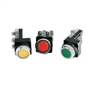 สวิทซ์กดหน้าเรียบ PBS 25mm. สีแดงเขียวเหลือง