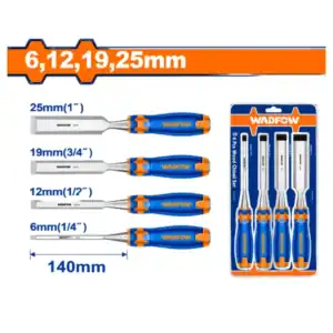 สิ่ว+ด้ามไฟเบอร์ WADFOW WWC2204 4 ตัวชุด