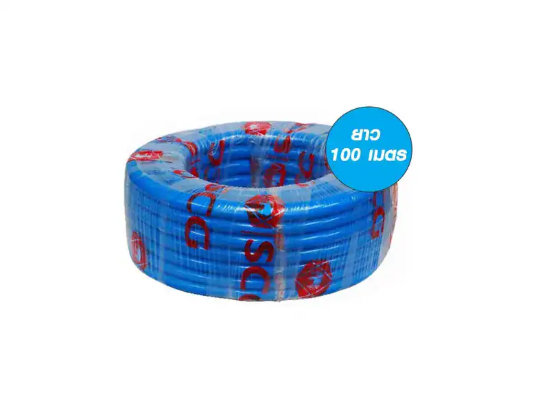 สายยางทึบแสง ช้าง 3/4" (100ม./ม้วน) น้ำเงิน
