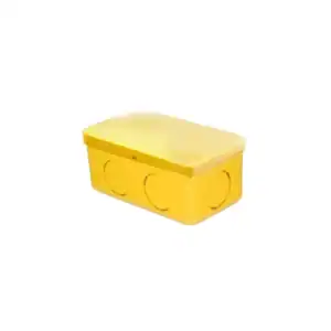 กล่องพักสายสี่เหลี่ยม PVC เหลือง 4" 2"