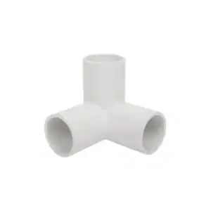 สามทางตั้งฉาก PVC 1" (25) สีขาว