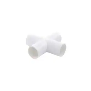 สี่ทางครอส PVC 1" สีขาว (30ตัวกล่อง)