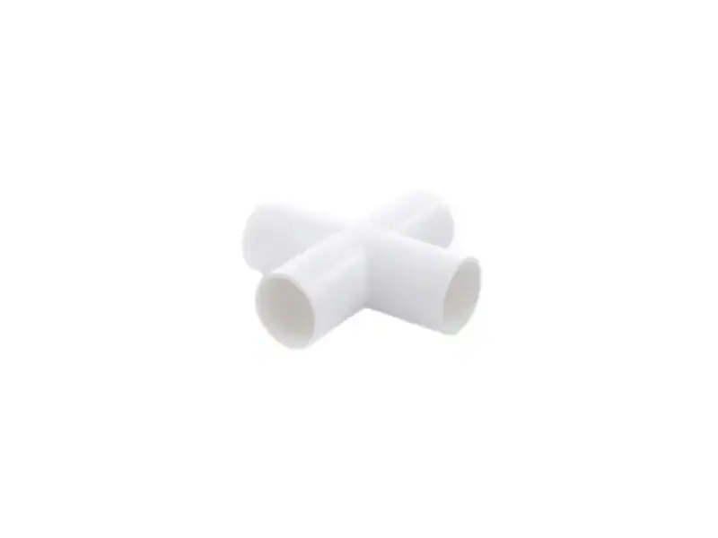 สี่ทางครอส PVC 1" สีขาว (30ตัวกล่อง)