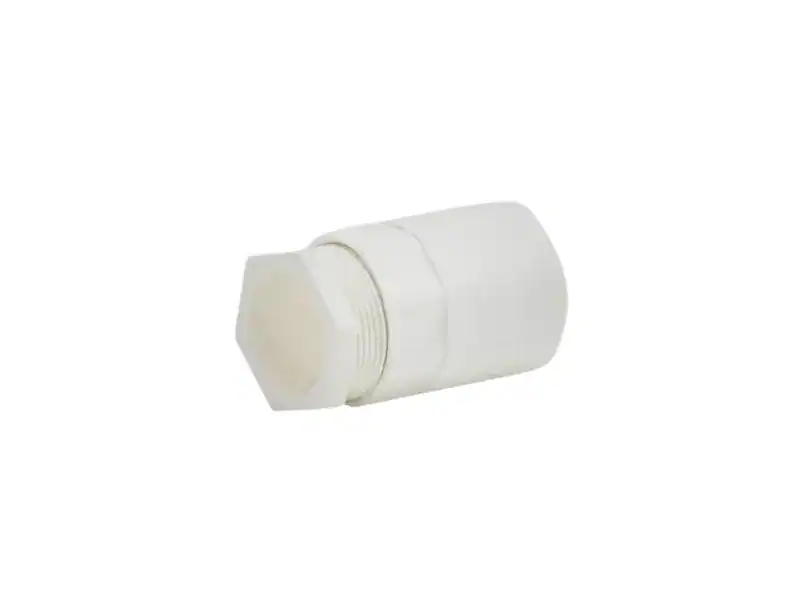 ข้อต่อเข้ากล่องร้อยสาย PVC 38" ขาว LESS16 BS