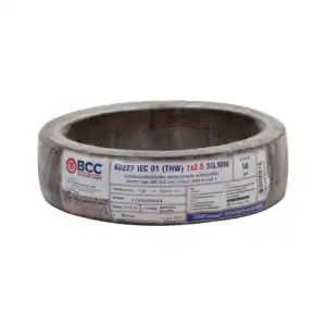 สายไฟ THW 2.5 sqmm BCC สีน้ำตาล (50ม.ม้วน)