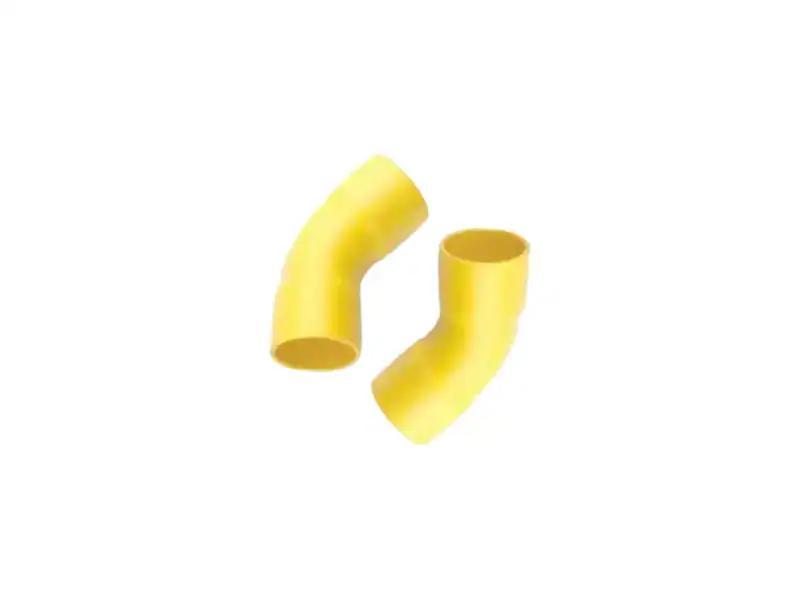 ข้อโค้ง PVC 45 สีเหลือง 2 12" สั้น
