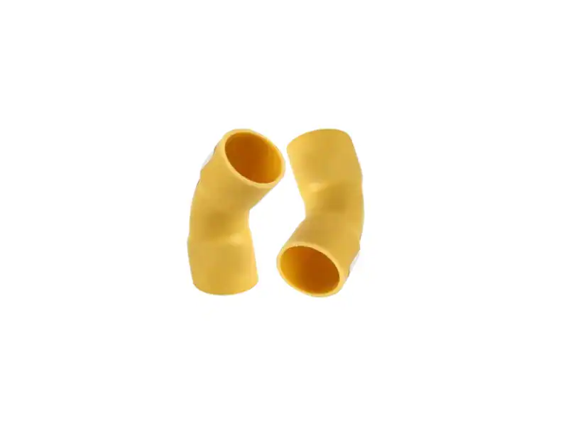 ข้อโค้ง PVC 45 สีเหลือง 1 12" สั้น